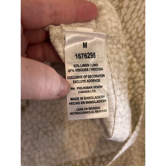 Original Nicole Miller M Dress Sheath Neutral Animal Print Flutter Sleeve Summer - Picture 7 of 7